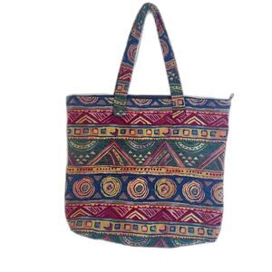 Bettz Designs Tapestry Boho Retro Y2K Tote Bag Large Vintage Made in USA Cottage